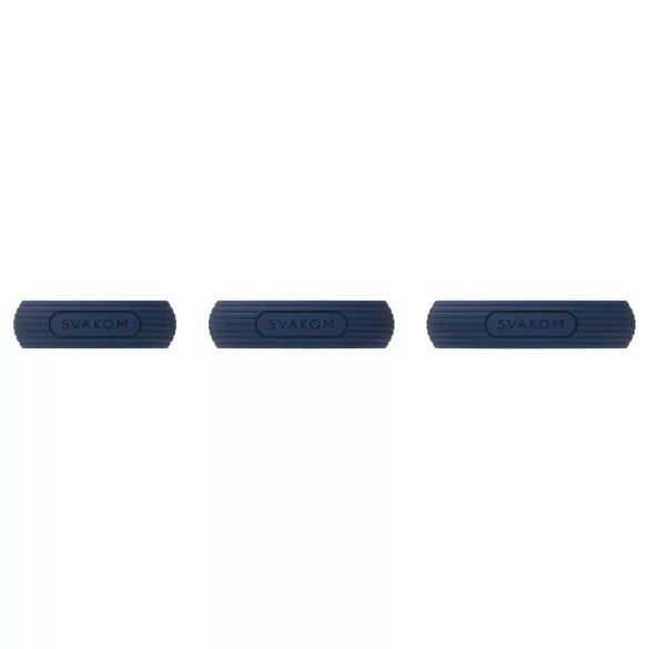 Svakom Triooo - juego de anillos para pene de silicona suave (azul) - 3 uds.