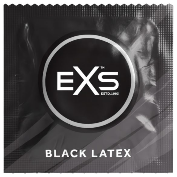 EXS Black - Condones de látex negros (12 uds)