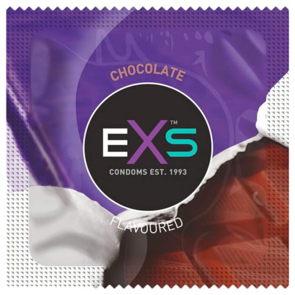 EXS Chocolate Caliente - condón sabor chocolate - negro (100ud)