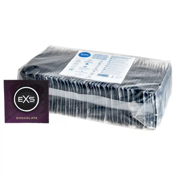 EXS - preservativo sabor chocolate - negro - caja 100 unidades