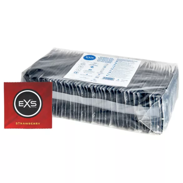 EXS Strawberry - preservativos con sabor a fresa (100 uds)