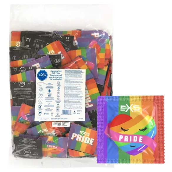 EXS Pride - preservativo de látex - 144 unidades