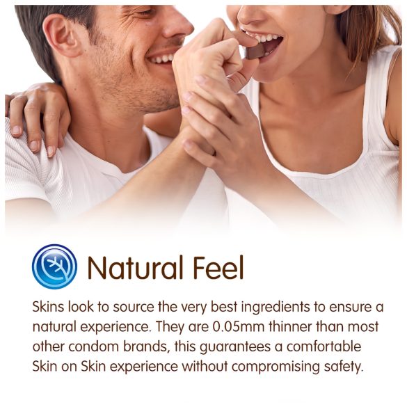 Skins - preservativo con sabor a chocolate - 4 unidades