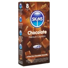 Skins - preservativos sabor chocolate - 8 unidades