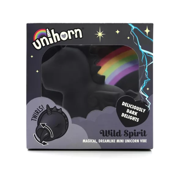 Unihorn Wild Spirit - succionador de clítoris recargable - negro