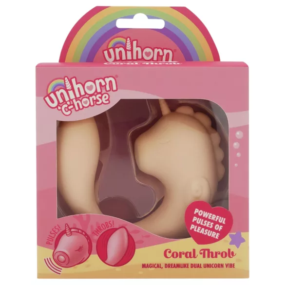 Unihorn C-Horse - vibrador estimulador de punto G y clítoris (coral)