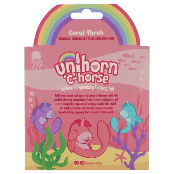 Unihorn C-Horse - vibrador estimulador de punto G y clítoris (coral)