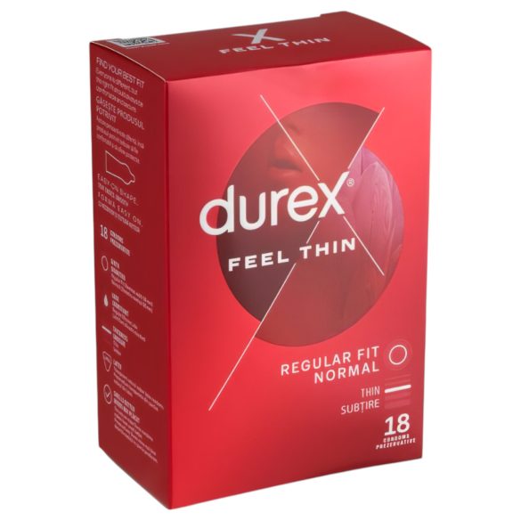 Durex Feel Thin - sensaciones reales preservativo (18 uds)