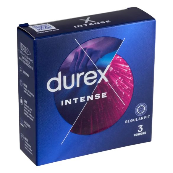Durex Intense - Preservativo texturizado y punteado (3 uds)