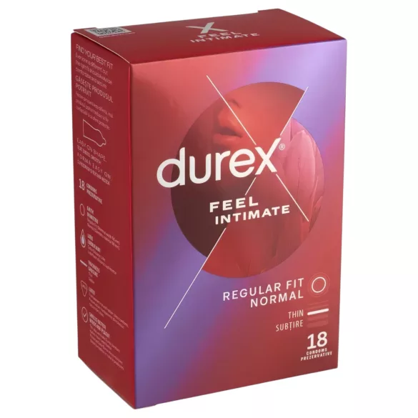 Durex Feel Intimate - preservativo ultrafino - 18 unidades