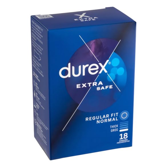Durex - Preservativos seguros - extra protección - 18 unidades
