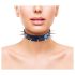 Rouge - Collar de cuero auténtico con tachuelas (negro)
