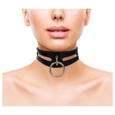 Rouge - collar de cuero genuino (negro) Rouge - collar de cuero genuino (negro)