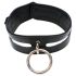 Rouge - collar de cuero genuino (negro)