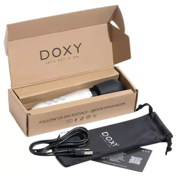 Doxy Go - masajeador vibrador recargable - plata