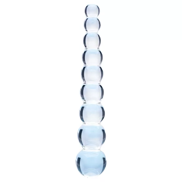 Clarity Elysian Pearls - consolador de vidrio con perlas (transparente)