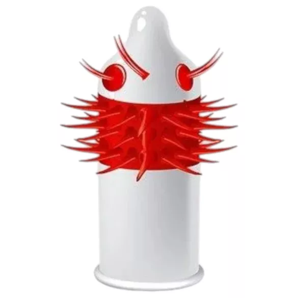 Egzo Ugly Coyote - preservativo con púas largas - 1 unidad