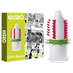 Egzo Dulche Bombero - condón con púas estimulante (1 ud)