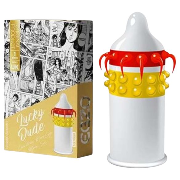 Egzo Lucky Dude - condón texturizado con protuberancias y tentáculos (1ud)