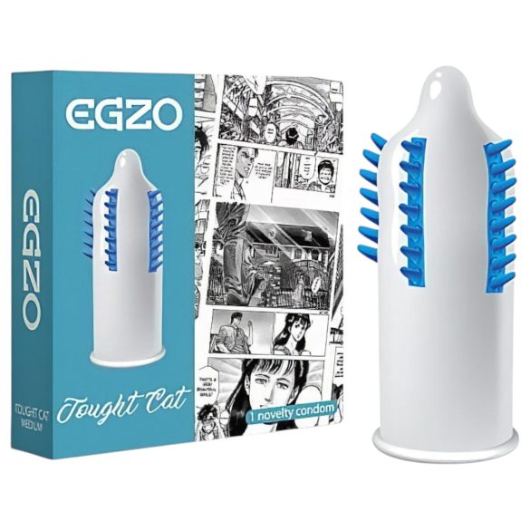Egzo Tough Cat - condón texturizado con protuberancias (1 ud.)