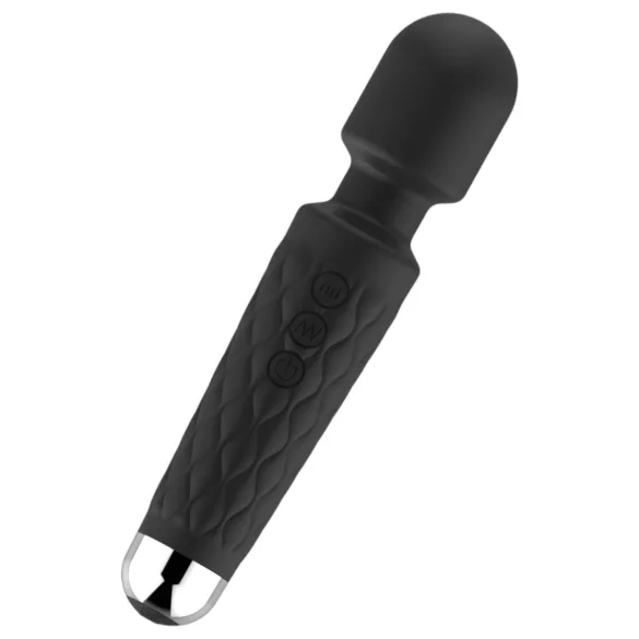 Lonely - vibrador masajeadora 20 funciones recargable silicona negro