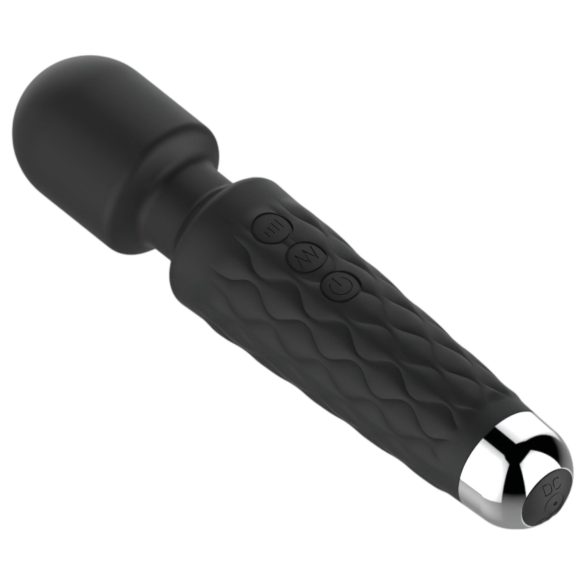 Lonely - vibrador masajeadora 20 funciones recargable silicona negro