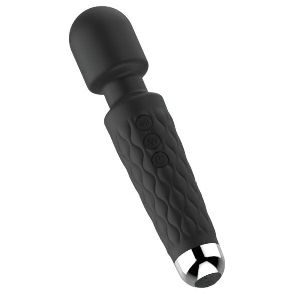 Lonely - vibrador masajeadora 20 funciones recargable silicona negro
