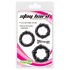 Anillo Erótico Firme - Set 3 piezas - Negro