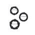 Anillo Erótico Firme - Set 3 piezas - Negro