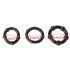 Anillo Erótico Firme - Set 3 piezas - Negro