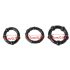 Anillo Erótico Firme - Set 3 piezas - Negro