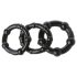 Anillo Erótico Firme - Set 3 piezas - Negro