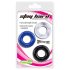 Lonely Stay Hard - set de anillos para pene coloridos (3 piezas)