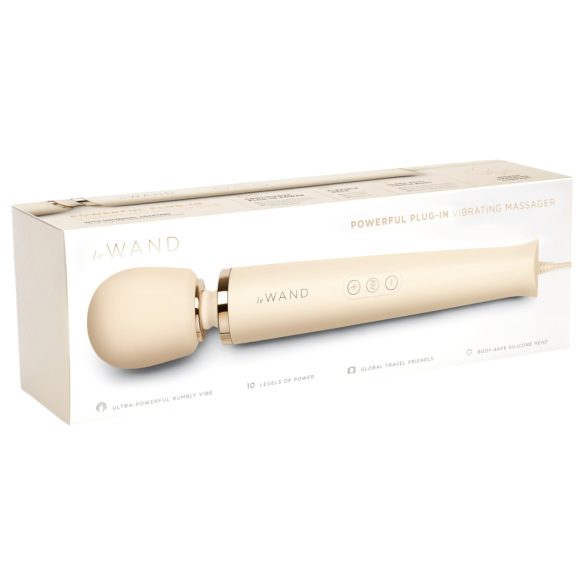 le Wand - vibrador masajeador exclusivo con red (beige)