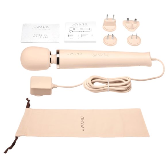 le Wand - masajeador vibrador recargable de lujo - color beige
