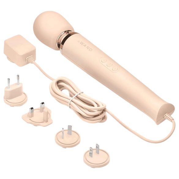 le Wand - masajeador vibrador recargable de lujo - color beige
