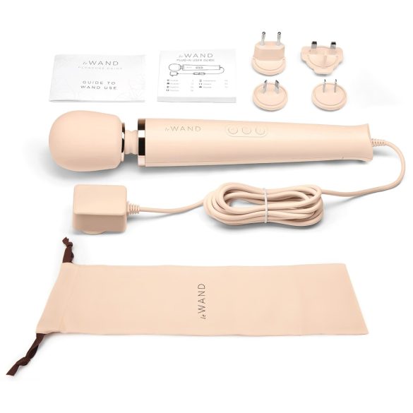 le Wand - masajeador vibrador recargable de lujo - color beige