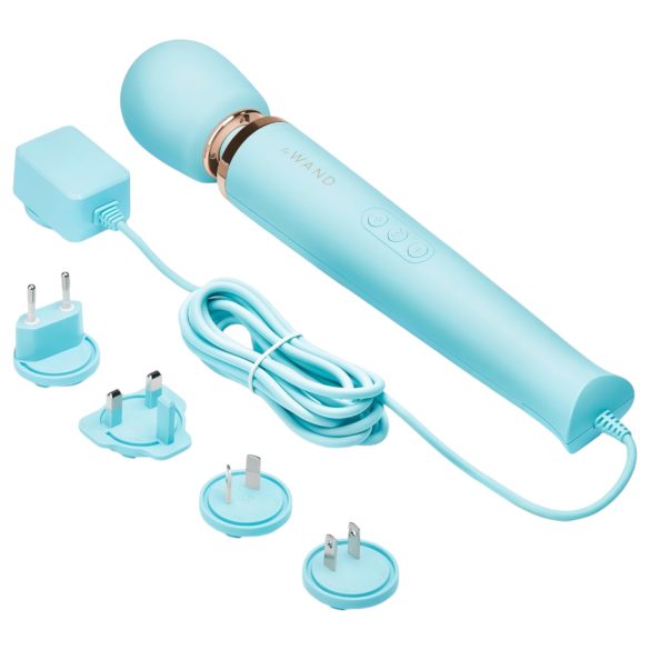 le Wand - masajeador vibrador potente con cable - color azul