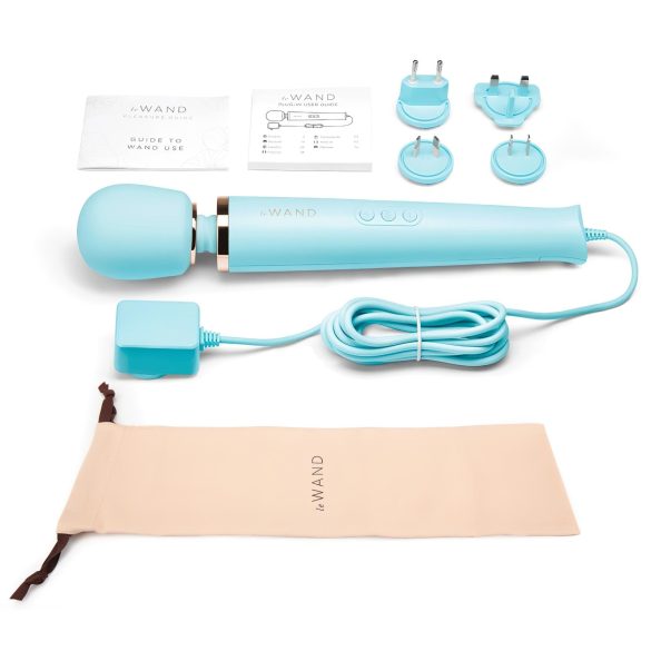 le Wand - masajeador vibrador potente con cable - color azul