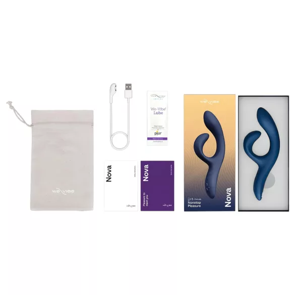 We-Vibe Nova 2 - vibrador recargable doble estimulación clítoris azul