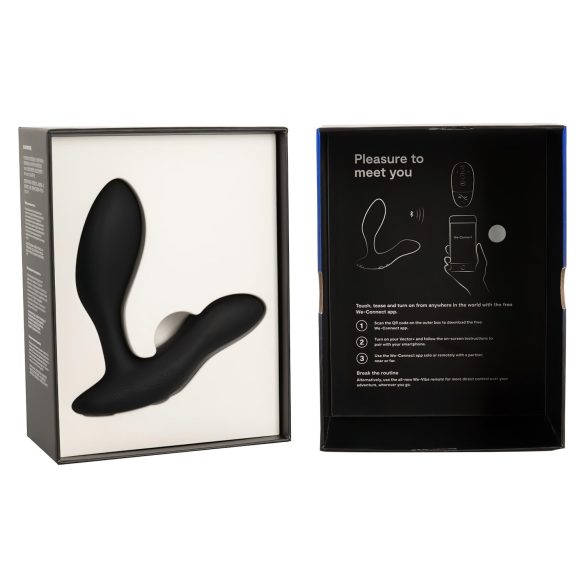 We-Vibe Vector+ - vibrador anal recargable inteligente - silicona negra