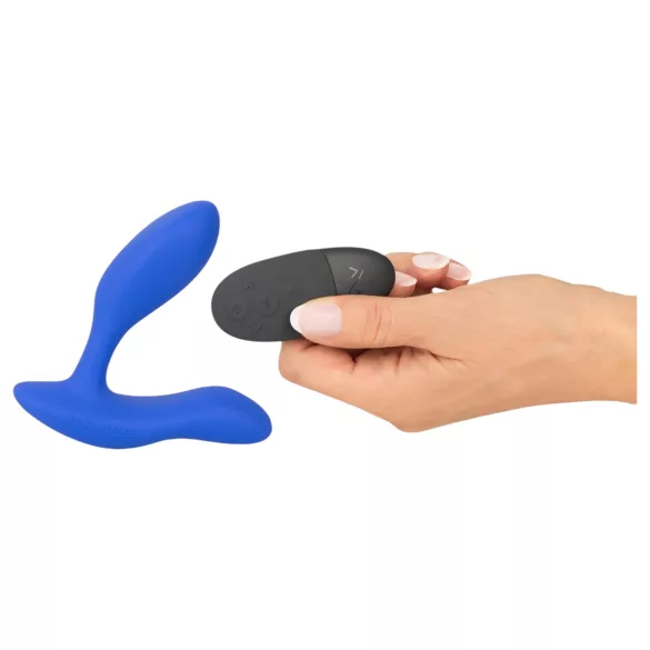We-Vibe Vector+ - vibrador anal inteligente recargable - silicona azul
