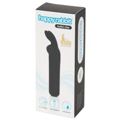 Happyrabbit Bullet - vibrador conejito recargable (negro)