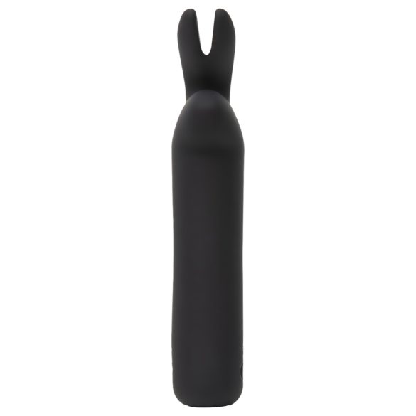 Happyrabbit - mini vibrador bala recargable conejito - silicona negra