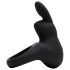 Happyrabbit Cock - anillo vibrador recargable (negro)