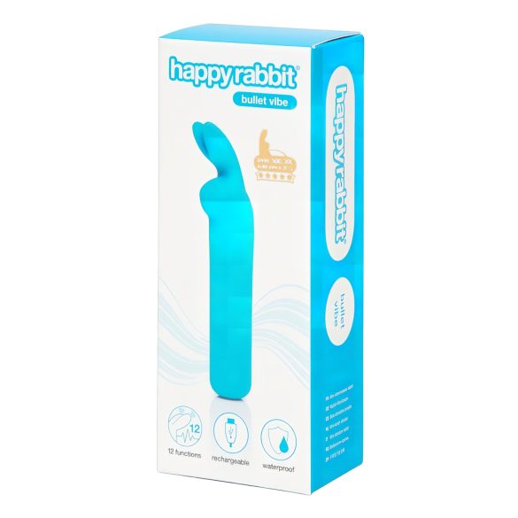 Happyrabbit Bullet - vibrador recargable conejito (azul)