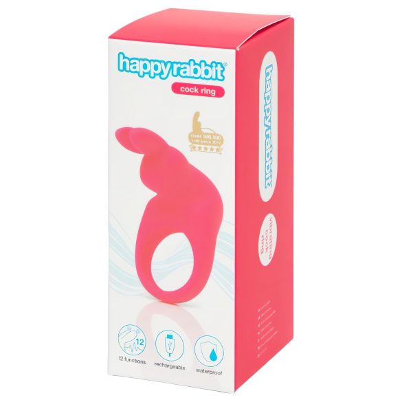 Anillo vibrador recargable Happyrabbit Cock (rosa)