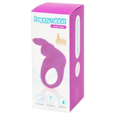 Happyrabbit Cock - anillo vibrador recargable (violeta)