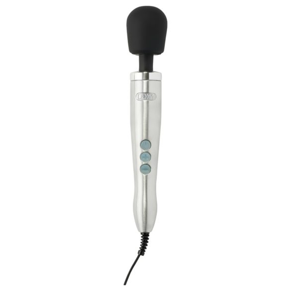 Vibrador Masajeador Doxy Die Cast 3, cromo, potente y eléctrico.