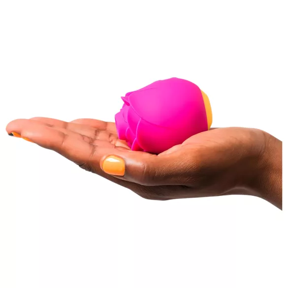 ROMP Rose - succionador de clítoris vibrador - silicona rosa